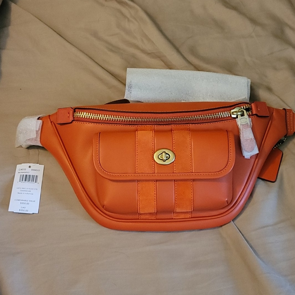 Coach Heritage Belt Bag in Mango